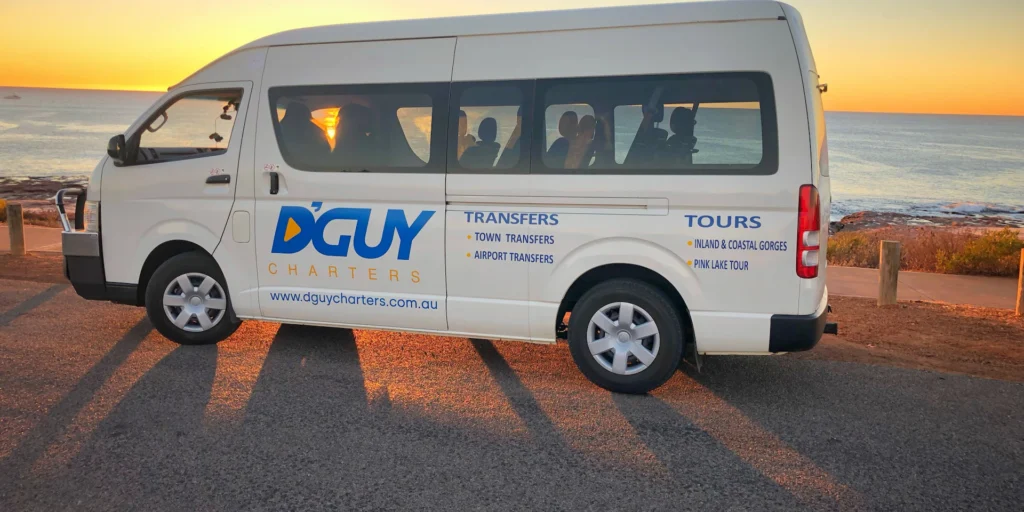 D Guy Journeys charter bus